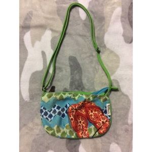 Paul Breud Tropical Palm Print Crossbody Handbag🌴